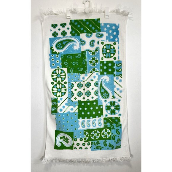 Vintage Fieldcrest Towel Fringe Made In USA Towels Set (2) - Picture 2 of 16